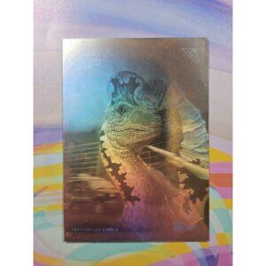 1993 Topps Jurassic Park Silver Action Hologram | Spitter #2